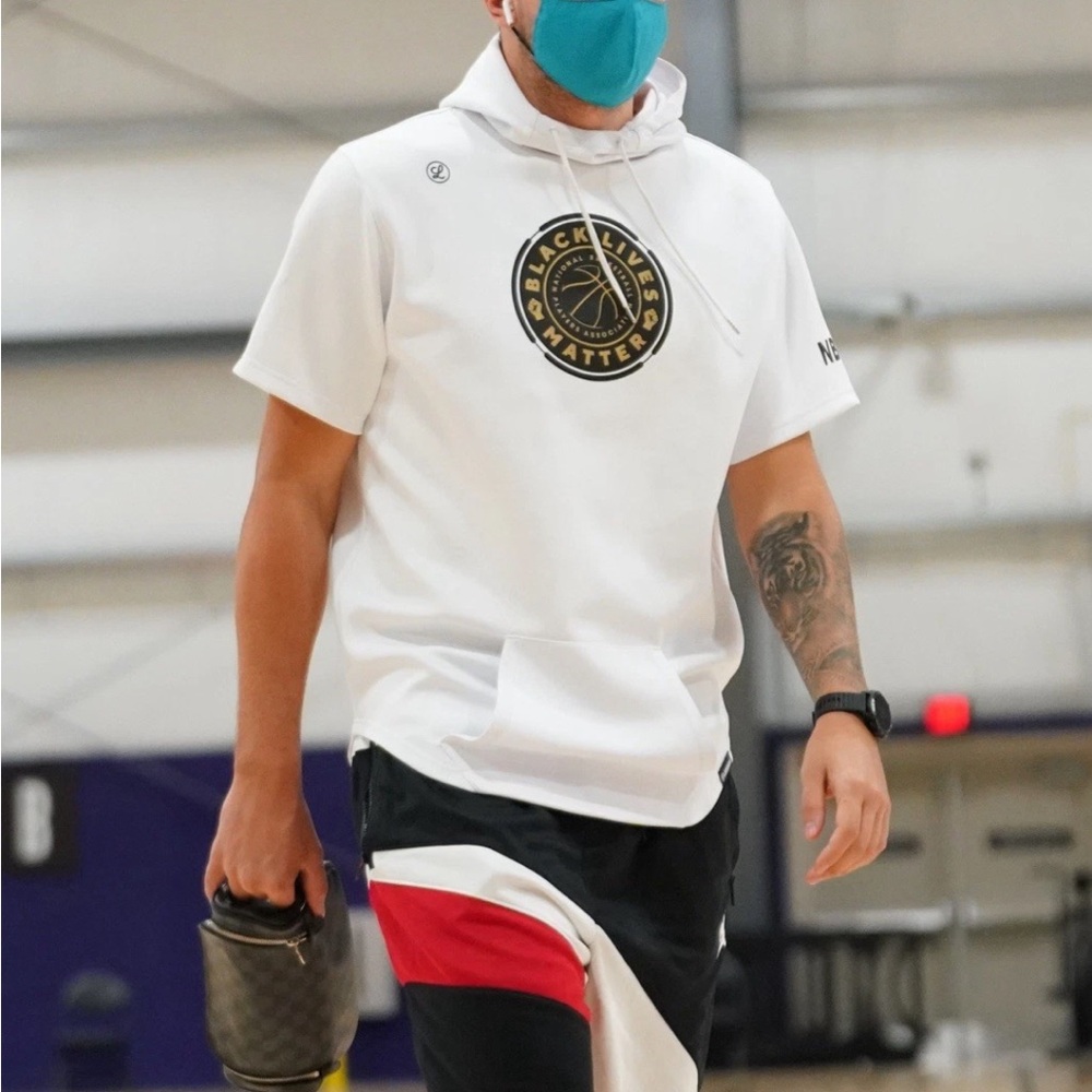Legends × NBPA “Black Lives Matter” Short-Sleeve Hoodie  NBA Bubble Team-Issued